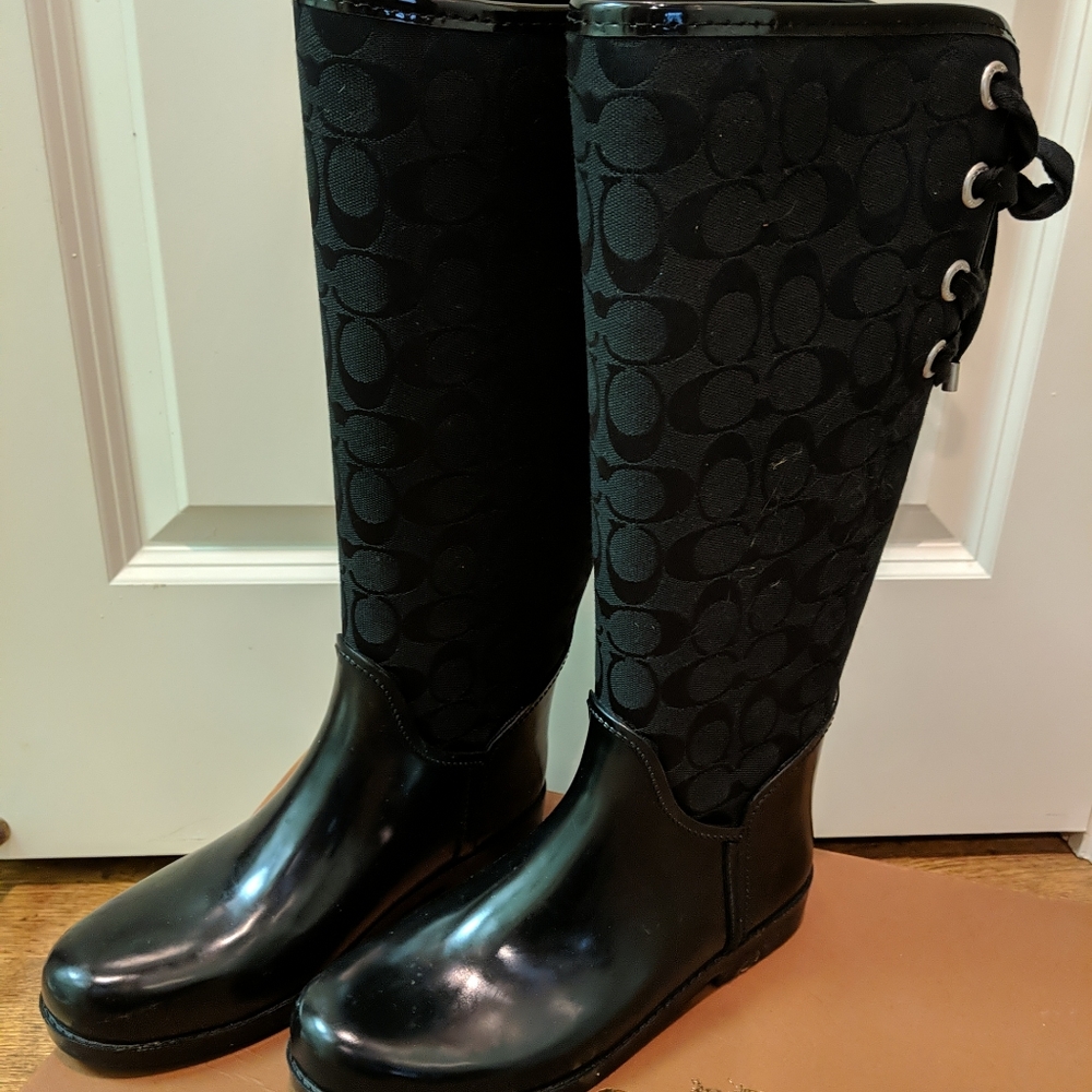 Coach rain boots